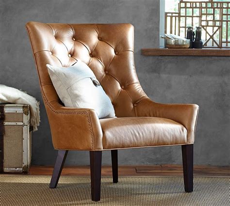 pottery barn leather chair|Leather Furniture 